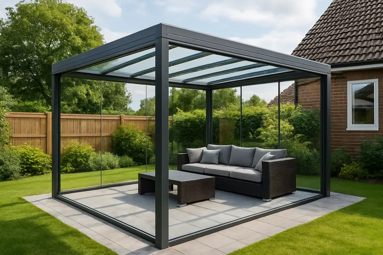 Vrijstaande overkapping met glas plaatsen, dit zijn de voordelen