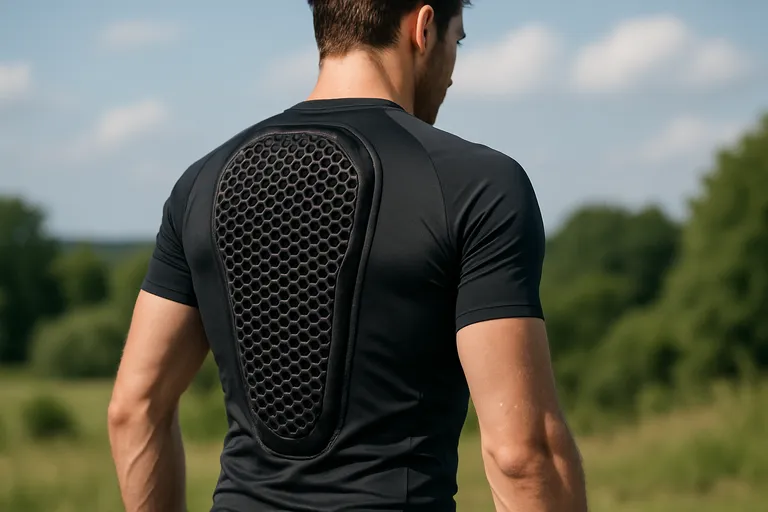 Sportkleding met geïntegreerde rugbeschermer voor maximale bescherming