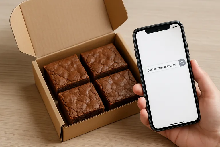 Hoe bestel je glutenvrije brownies per post?